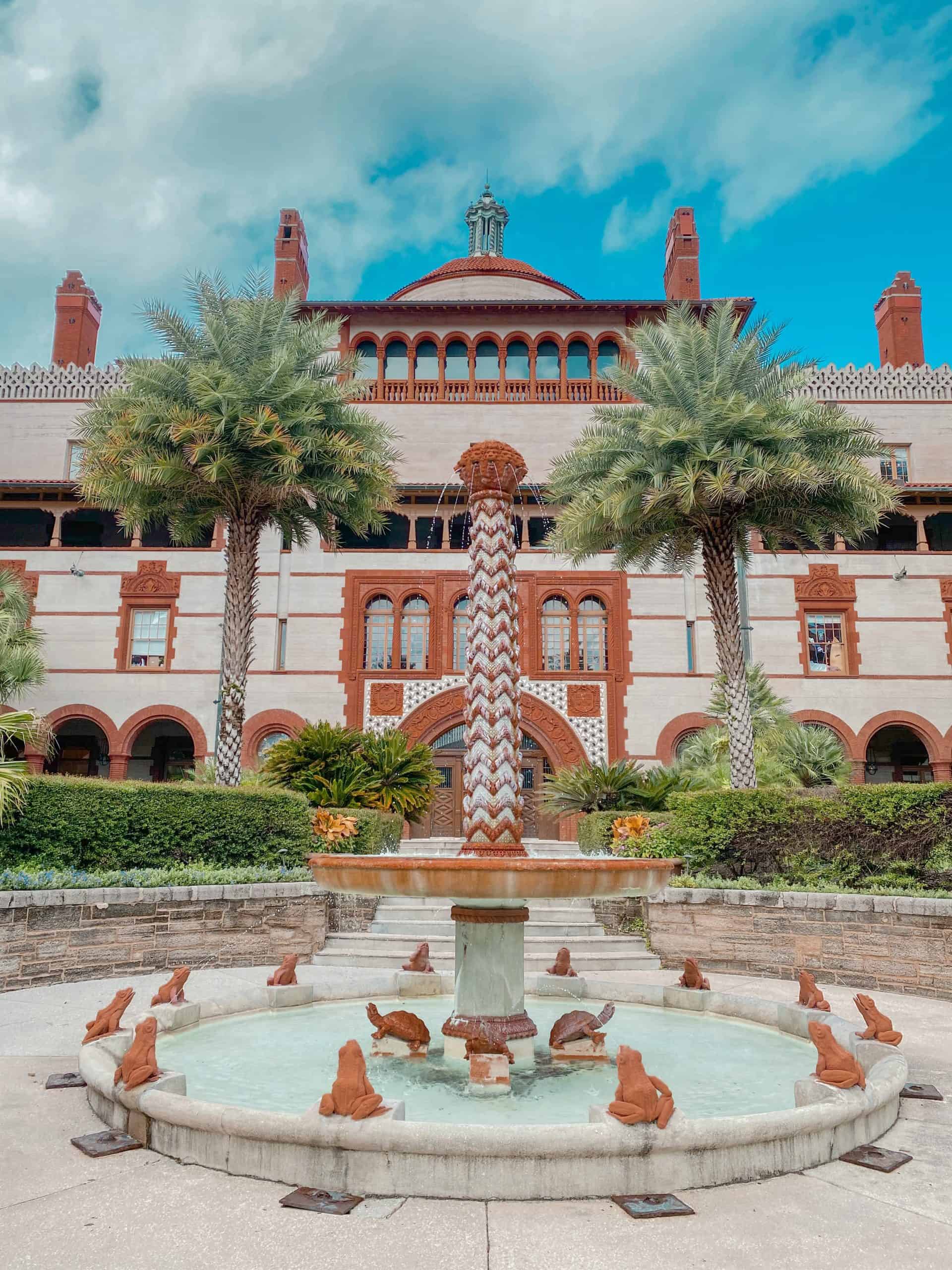 Fountain in Front of Flagler College St Johns County Surety Bond Bid Bonds St Johns County Performance Bond
